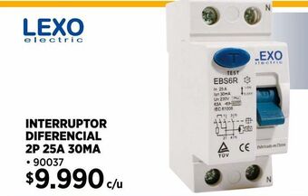 Construmart Interruptor diferencial 30 ma blanco 2/25 a lexo oferta