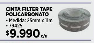 Construmart Cinta filter tape policarbonato oferta