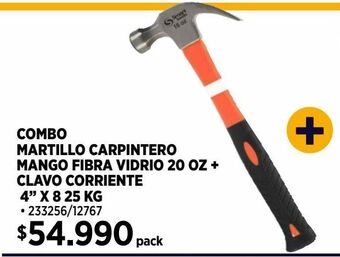 Construmart Martillo carpintero mango de fibra 20 oz oferta