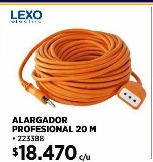 Construmart Alargador simple naranjo 20mts 2p+t, 10a oferta
