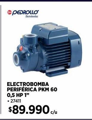 Construmart Bomba periférica pkm60 0,5 hp 5,5 a oferta