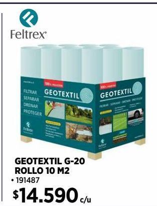 Construmart Geotextil gr-20 rollo 10m2 oferta