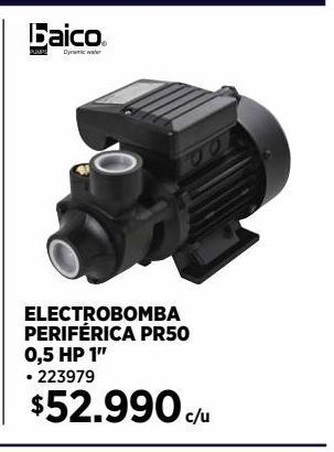 Construmart Bomba periferica pr50 0,5 hp 220v oferta