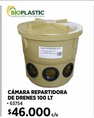 Construmart Cámara repartidora de drenes 100 lt oferta