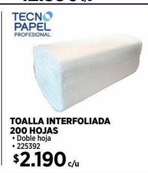 Construmart Toalla interdoliada d/h 200h generica oferta