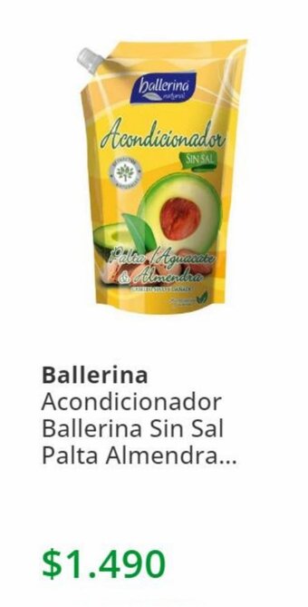 Supermercado El Trébol Ballerina Acondicionador Sin Sal Palta Almendra oferta