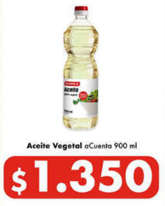 Super Bodega a Cuenta Aceite Vegetal aCuenta 900 ml oferta