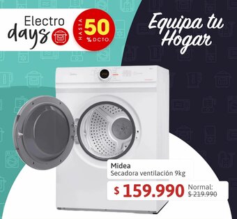 Easy Midea Secadora ventilación 9kg oferta