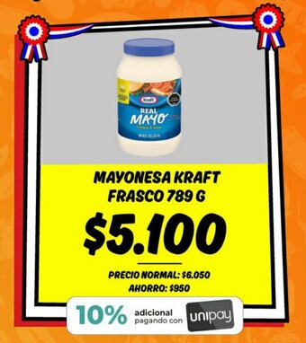 Mayorista 10 MAYONESA KRAFT FRASCO 789 G oferta