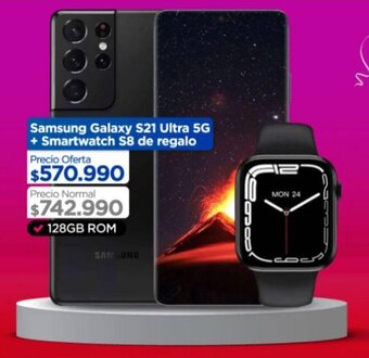 Linio Samsung Galaxy S21 Ultra 5G + Smartwatch S8 de regalo oferta