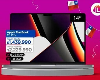 Linio Apple MacBook M1 Pro oferta