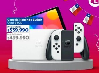 Linio Consola Nintendo Switch Oled 64GB oferta