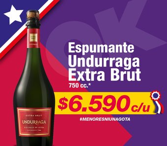 OK Market Espumante Undurraga Extra Brut 750 cc. oferta