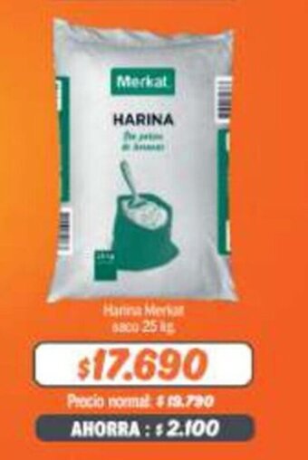 Mayorista 10 Harina Merkat saco 25kg oferta