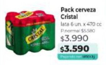 Mayorista 10 Pack cerveza Cristal lata 6 un x 470 cc oferta