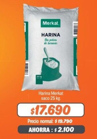 Mayorista 10 Harina Merkat saco 25 kg. oferta