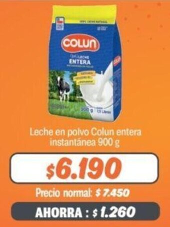 Mayorista 10 Leche en polvo Colun entera instantánea 900 g oferta