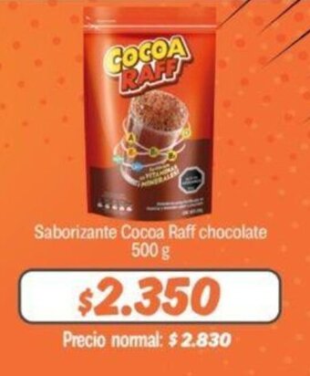 Mayorista 10 Saborizante Cocoa Raff chocolate 500 g oferta