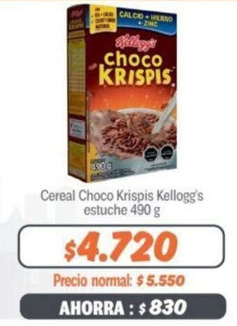 Mayorista 10 Cereal Choco Krispis Kellogg's estuche 490 g oferta