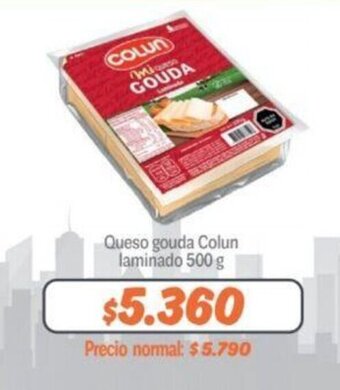 Mayorista 10 Queso gouda Colun laminado 500 g oferta