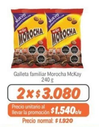 Mayorista 10 Galleta familiar Morocha McKay 240 g x 2 oferta