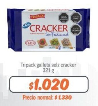 Mayorista 10 Tripack galleta selz cracker 321 g oferta