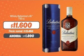 Mayorista 10 Whisky Ballantine's 40* 750 cc oferta