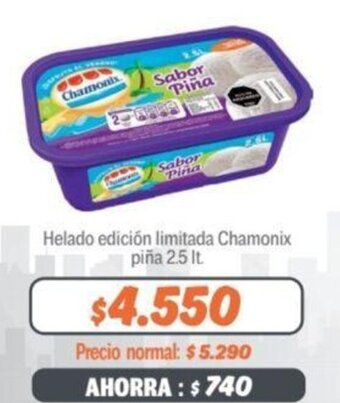 Mayorista 10 Helado edición limitada Chamonix piña 2.5 lt. oferta