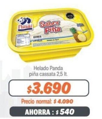 Mayorista 10 Helado Panda piña cassata 2,5 lt. oferta