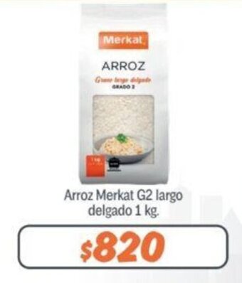 Mayorista 10 Arroz Merkat G2 largo delgado 1 kg. oferta