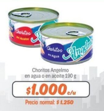 Mayorista 10 Choritos Angelmo en agua o en aceite 190 g oferta