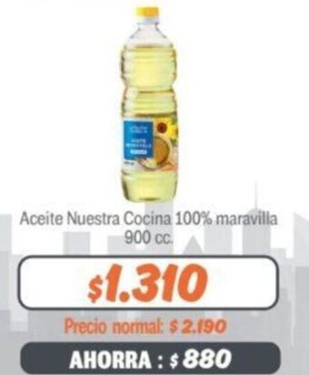 Mayorista 10 Aceite Nuestra Cocina 100% maravilla 900 cc. oferta
