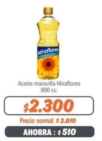 Mayorista 10 Aceite maravilla Miraflores 900 cc. oferta