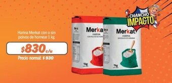 Mayorista 10 Harina Merkat con o sin polvos de hornear 1 kg. oferta