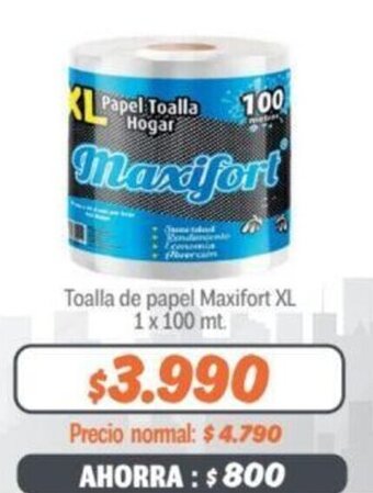 Mayorista 10 Toalla de papel Maxifort XL x 100 mt. oferta