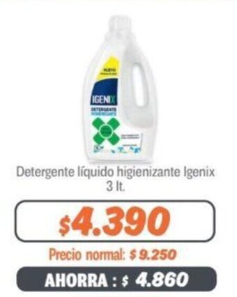 Mayorista 10 Detergente líquido higienizante Igenix 3 lt oferta
