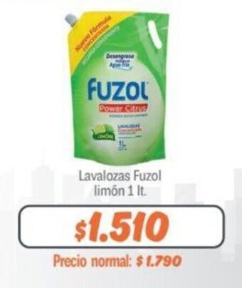 Mayorista 10 Lavalozas Fuzol limón 1 lt. oferta