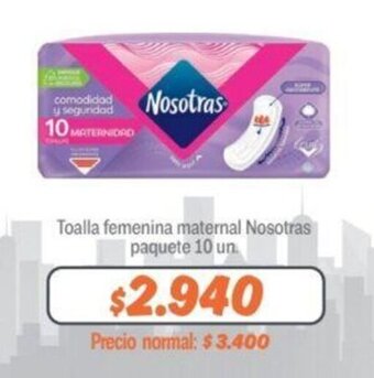 Mayorista 10 Toalla femenina maternal Nosotras paquete 10 un oferta