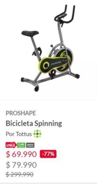 Tottus PROSHAPE Bicicleta Spinning oferta