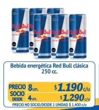 Alvi Bebida energética Red Bull clásica 250 cc. x 8un. oferta
