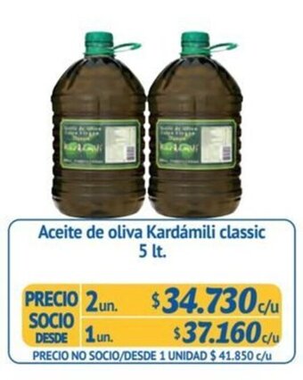 Alvi Aceite de oliva Kardámili classic 5 lt. x 2 un. oferta