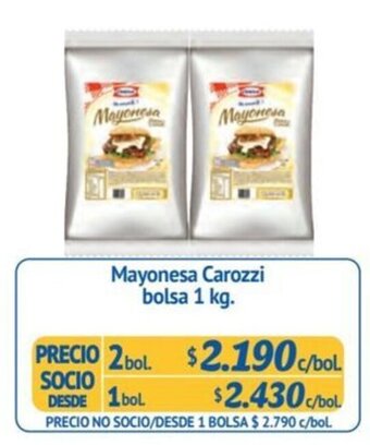 Alvi Mayonesa Carozzi bolsa 1 kg. x 2 bol. oferta