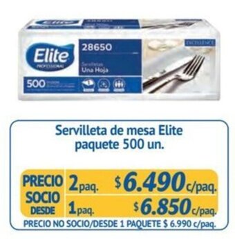 Alvi Servilleta de mesa Elite paquete 500 un. x 2 paq. oferta