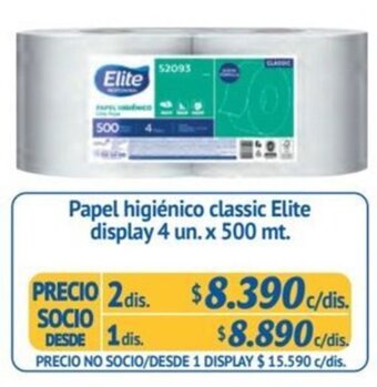 Alvi Papel higiénico classic Elite display 4 un.x 500 mt. x 2 dis. oferta