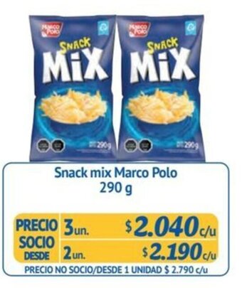 Alvi Snack mix Marco Polo 290 g x 3 un. oferta