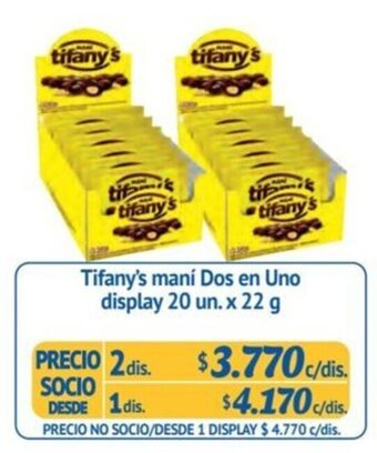 Alvi Tifany's mani Dos en Uno display 20 un. x 22 g x 2 dis. oferta