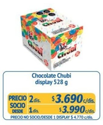 Alvi Chocolate Chubi display 528 g x 2 dis. oferta