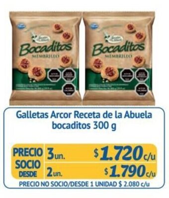 Alvi Galletas Arcor Receta de la Abuela bocaditos 300 g x 3 un. oferta