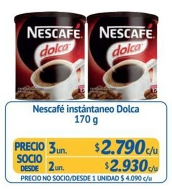 Alvi Nescafé instantaneo Dolca 170 g x 3 un. oferta