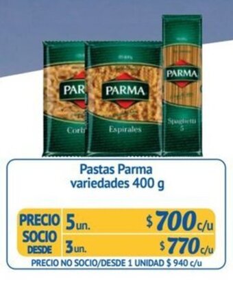 Alvi Pastas Parma variedades 400 g x 5 un. oferta